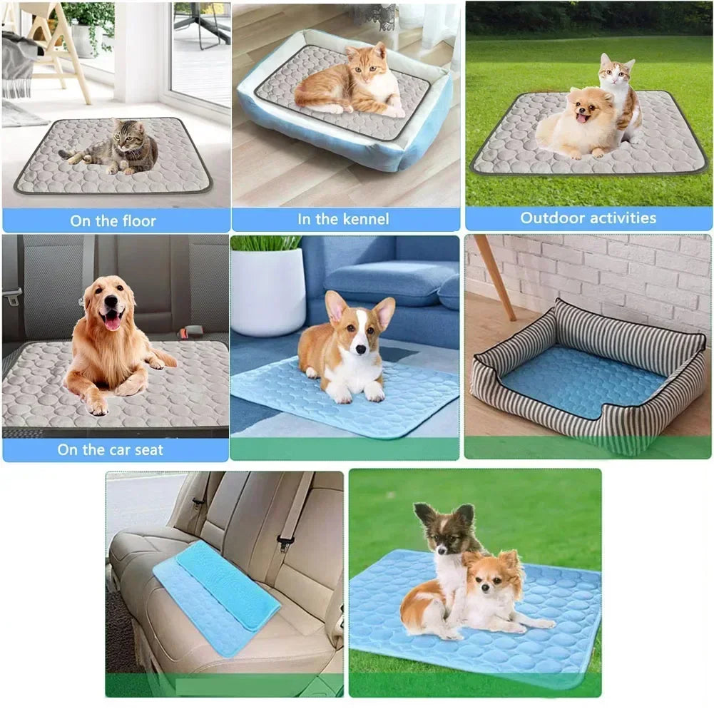 Pet Ice Silk Cooling Mat for Dogs and Cats