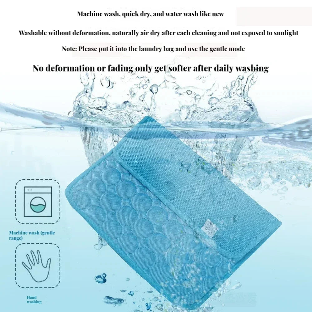 Pet Ice Silk Cooling Mat for Dogs and Cats
