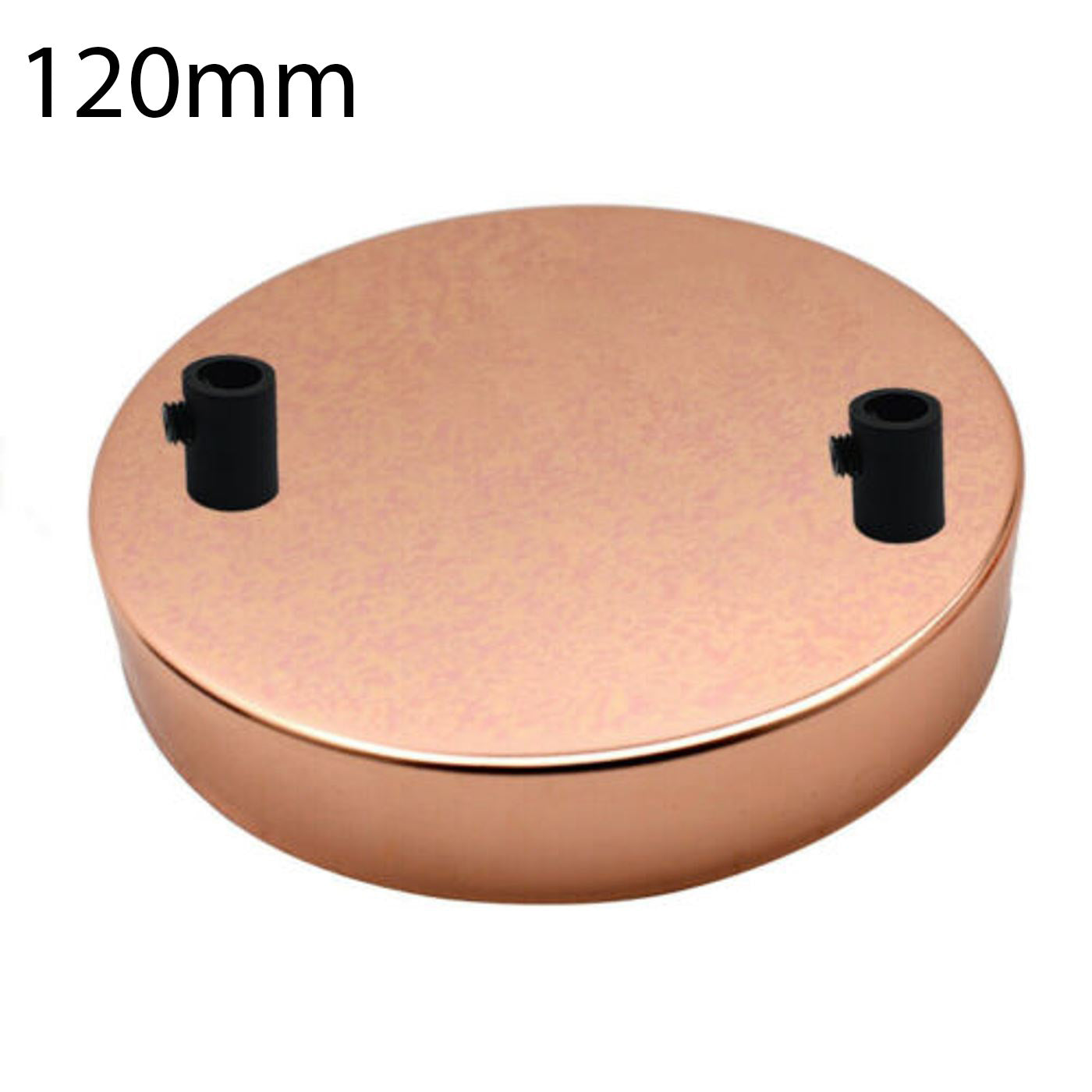 Metal Ceiling Roses 2 Outlets Rose Gold 120x25mm~2809
