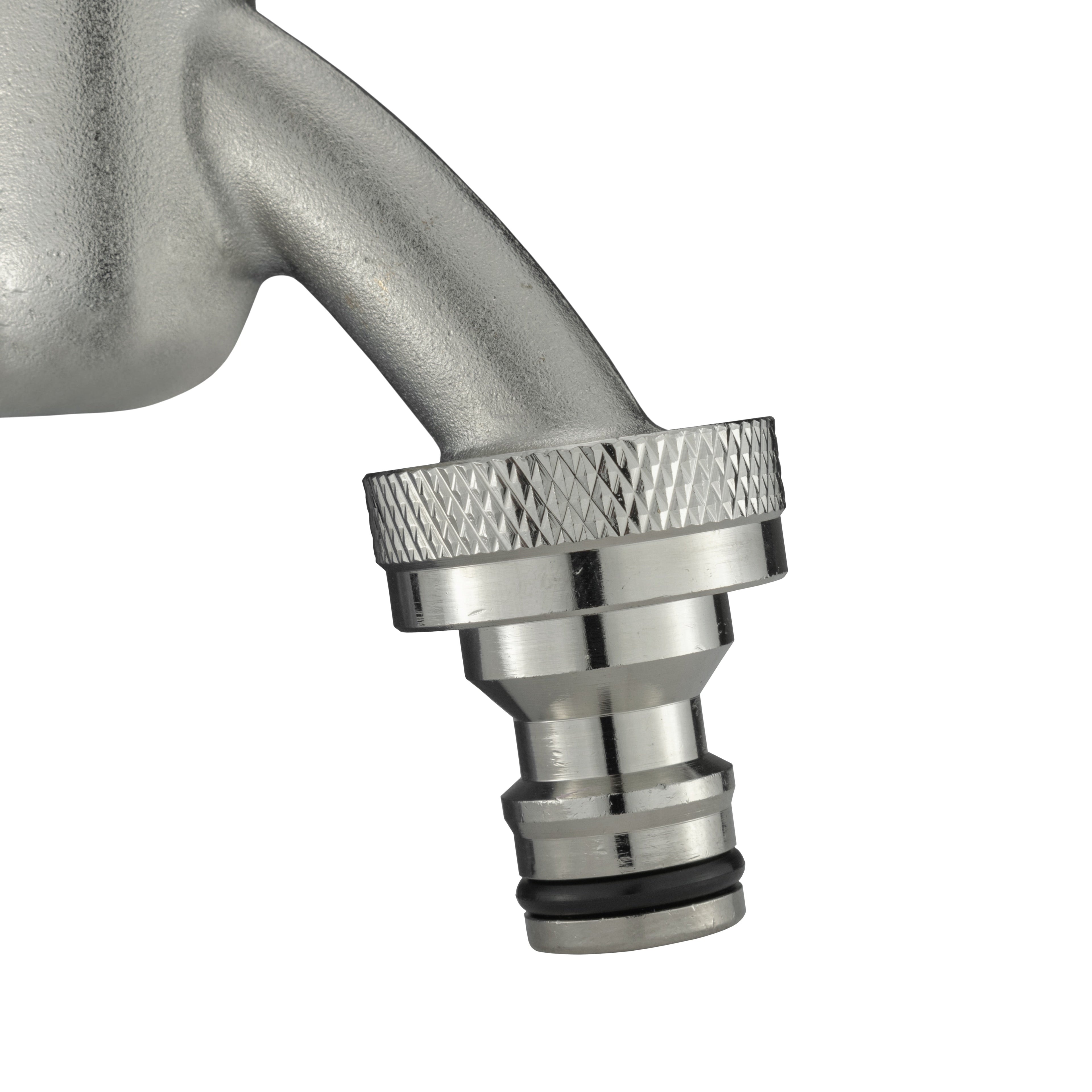 Female Tap Connector – 1/2” BSPF, Nickel Plated Brass