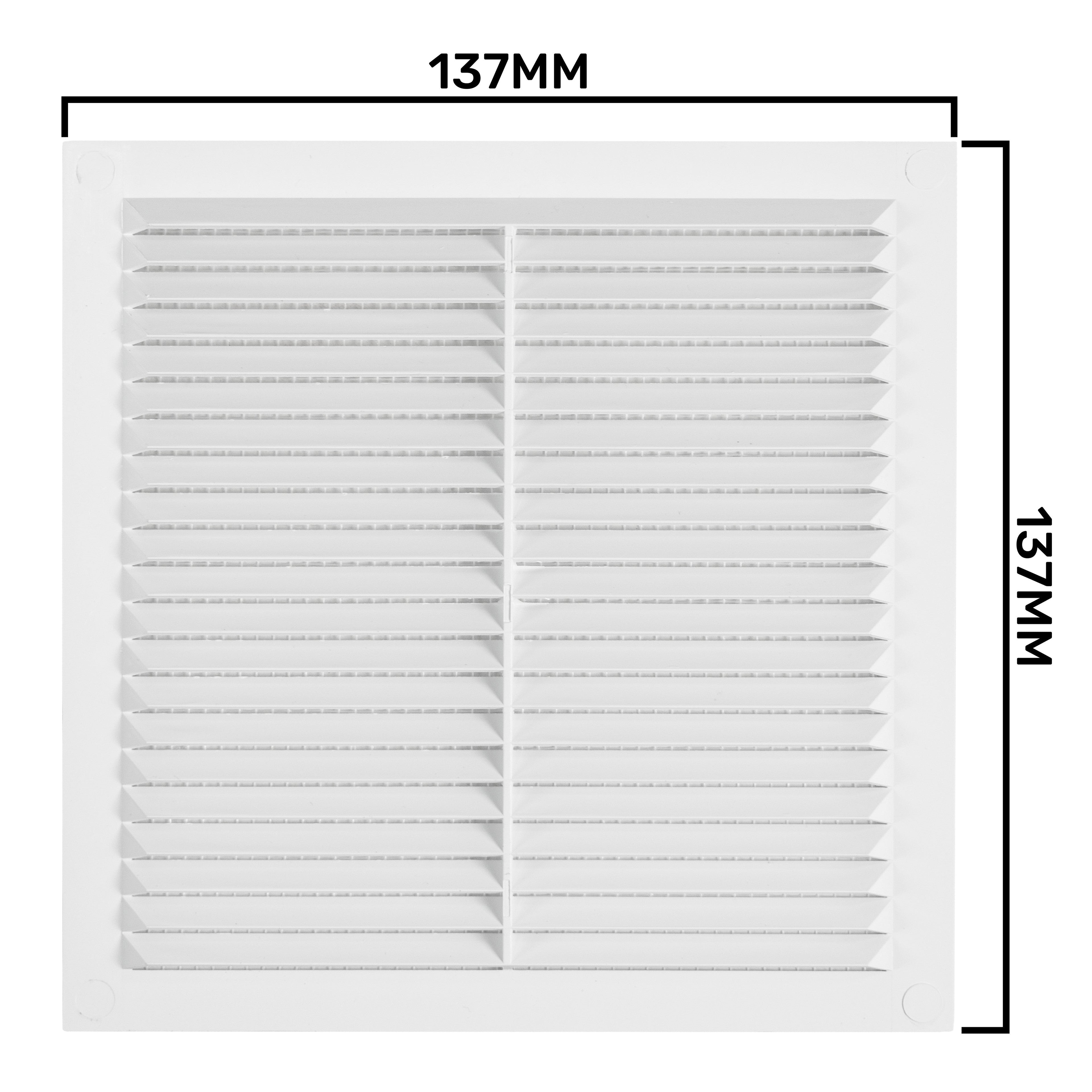 Louvre Vent  D/140W 140mm X 140mm with Fly Screen