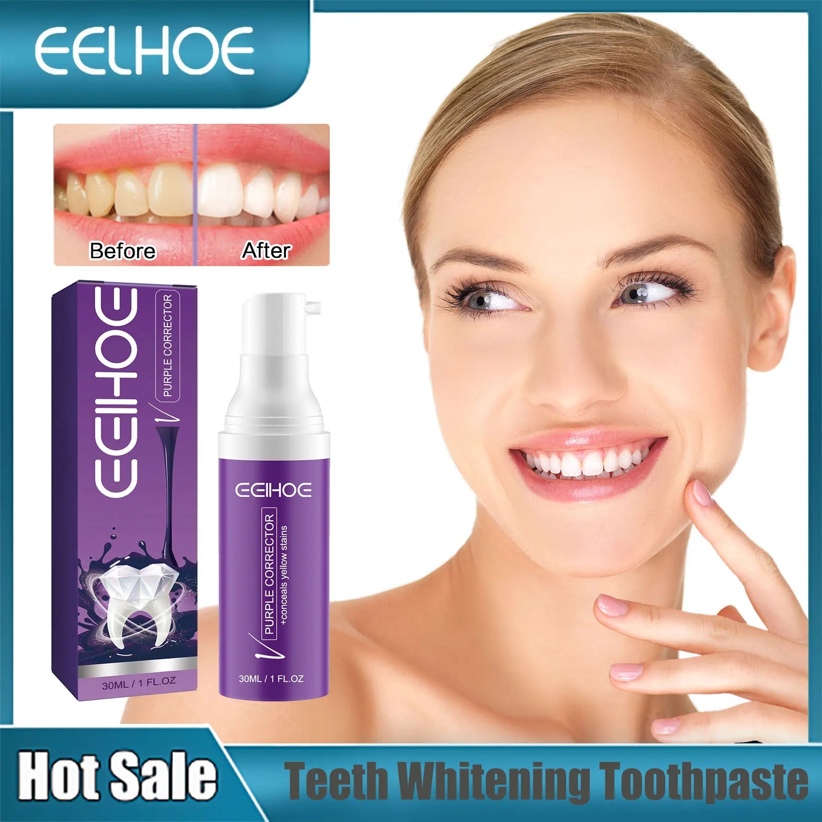 EELHOE Purple Toothpaste