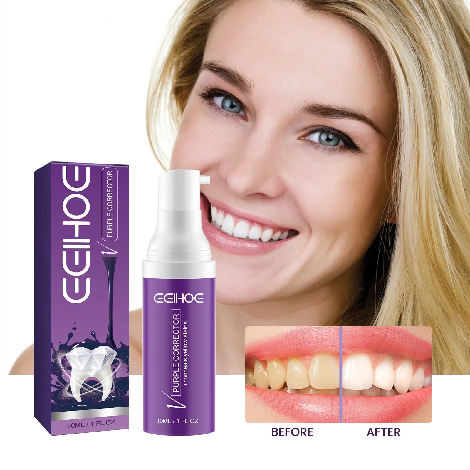 EELHOE Purple Toothpaste