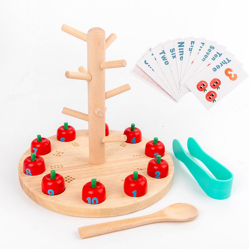 Interactive Wooden Math Tree: Fun Learning for Kids