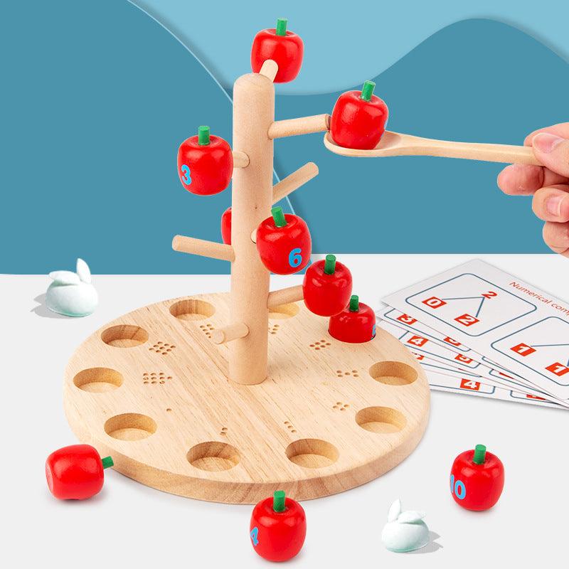 Interactive Wooden Math Tree: Fun Learning for Kids