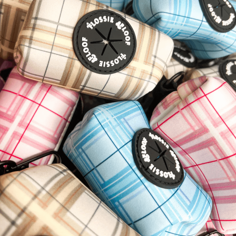Oxford "Blush" Dog Poop Bag Holder – by Flossie & Floof
