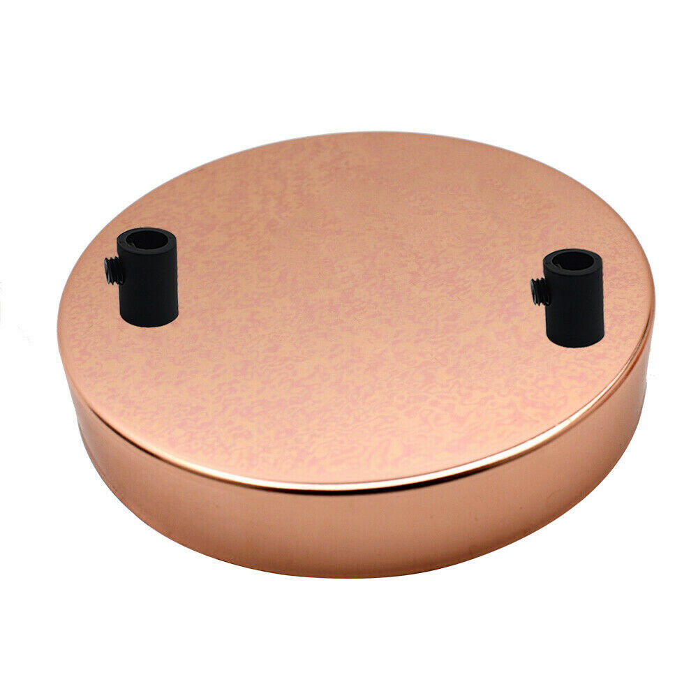 Metal Ceiling Roses 2 Outlets Rose Gold 120x25mm~2809